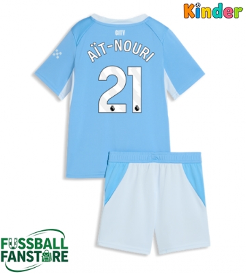 Manchester City Rayan Ait-Nouri #21 Replik Heimtrikot Kinder 2026-27 Kurzarm (+ Kurze Hosen)